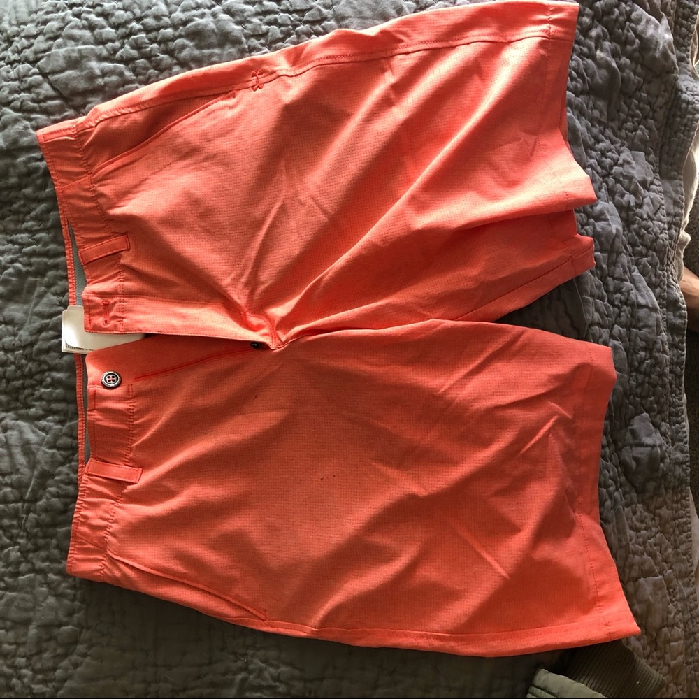 Under Armour Men's Flat Front Shorts - Coral